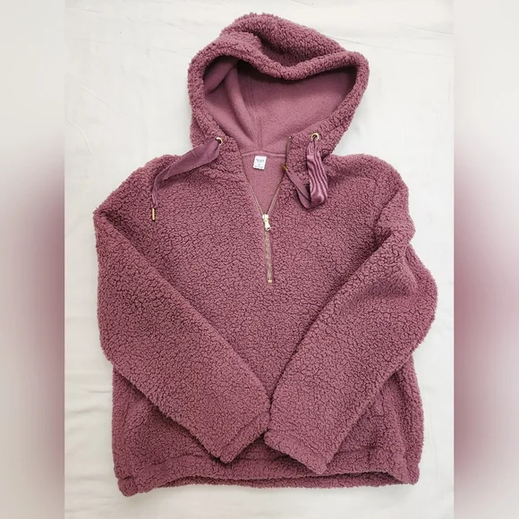 Cozy Sherpa Sweatshirt Hoodie/  Perfect Winter Hoodie - Picture 7 of 7